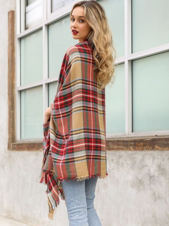 How To Style Lane & Guy Women’s Poncho Sweater