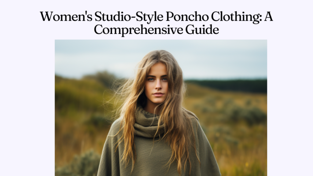 Women's Studio-Style Poncho Clothing: A Comprehensive Guide